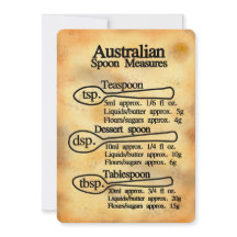 Löffelmaße Umrechnung Australien Flachkarte