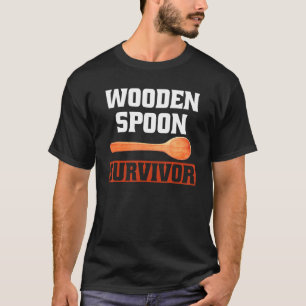 Löffelüberlebende Holzlöffel T-Shirt Italienische