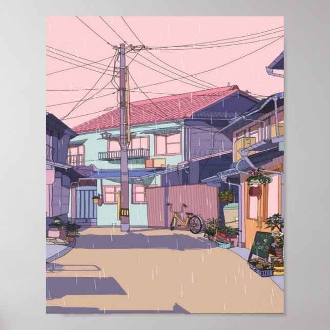 Lofi City Alley Poster (Vorne)
