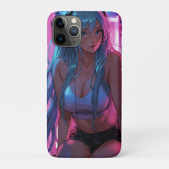 Lofi Gamer Girl | Chill Anime Aesthetic Case-Mate iPhone Hülle (Rückseite)