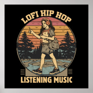 Lofi Hip-Hop Chillhop-Musik Poster
