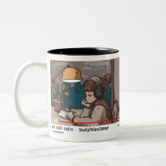 Lofi Hiphop Chill Radio Zweifarbige Tasse