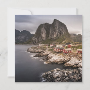 Lofoten Fishing Village Hamnoya Card
