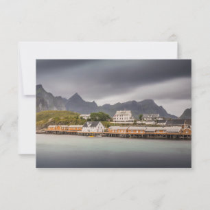 Lofoten Fishing Village Norwegen Card