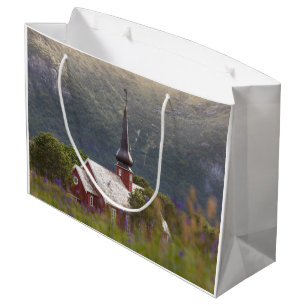Lofoten Flakstad Church Große Geschenktüte