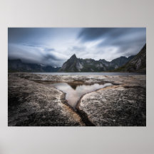Lofoten Inseln Berglandschaft Foto
