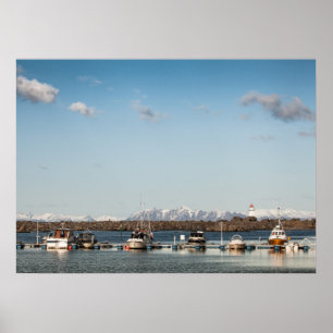 Lofoten Inseln Fischerboote Poster