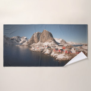 Lofoten Inseln Norwegen Badehandtuch