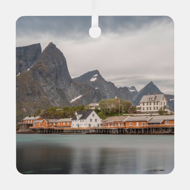 Lofoten Inseln Norwegen Ornament Aus Metall (Vorderseite)