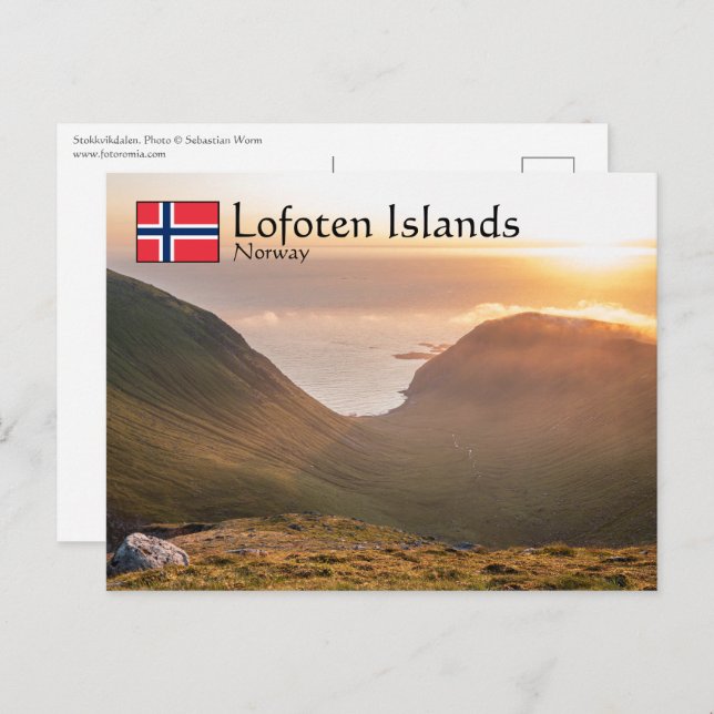 Lofoten Inseln Norwegen Postcard Postkarte (Vorne/Hinten)