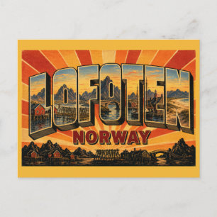 Lofoten-Inseln Norwegen Postkarte