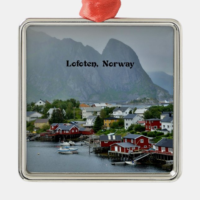 Lofoten-Inseln, Norwegen Silbernes Ornament (Vorne)