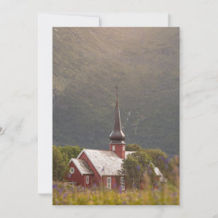 Lofoten Islands Flakstad Church Karte