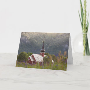 Lofoten Islands Flakstad Church Karte