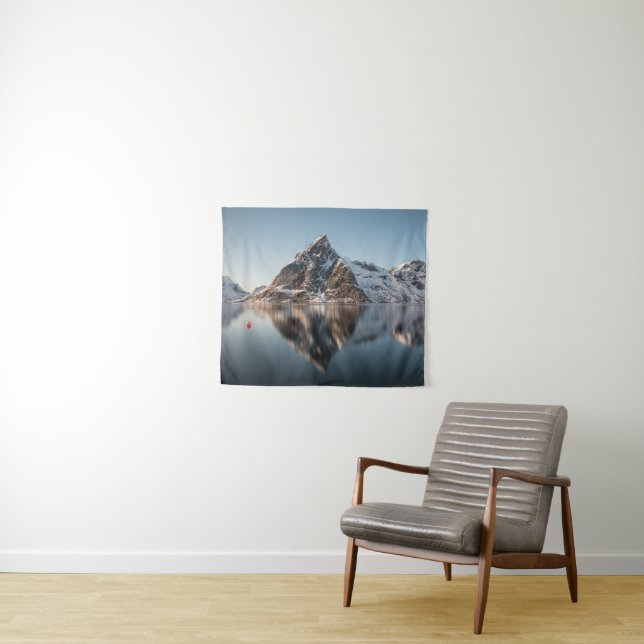 Lofoten Islands Landschaftliches Foto Wandteppich (Beispiel (Horizontal))