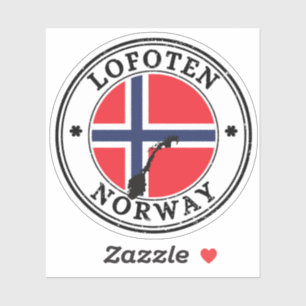 Lofoten Islands Nordland Norvège Sticker Round