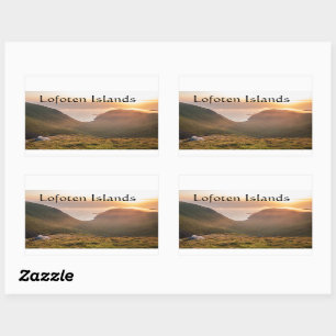 Lofoten Islands Norwegen Rechteckiger Sticker