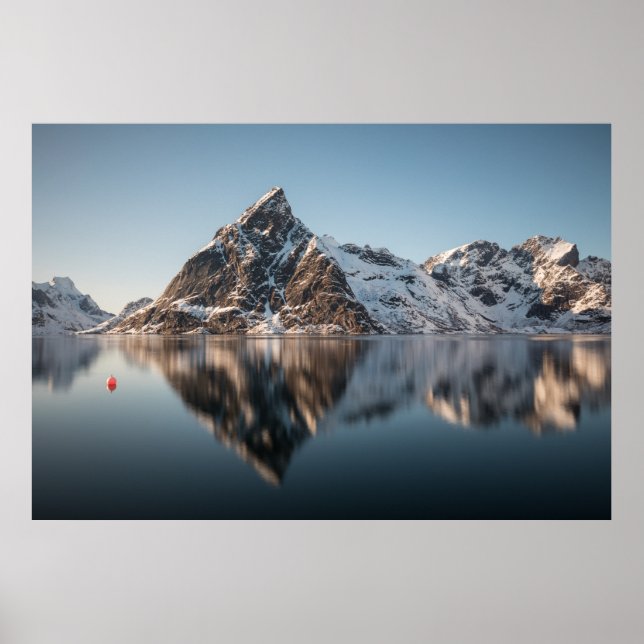 Lofoten Mountain Poster (Vorne)