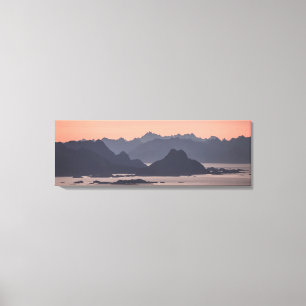 Lofoten Mountains Panorama Leinwanddruck