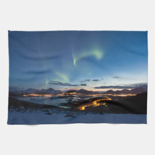 Lofoten Northern Lights Geschirrtuch
