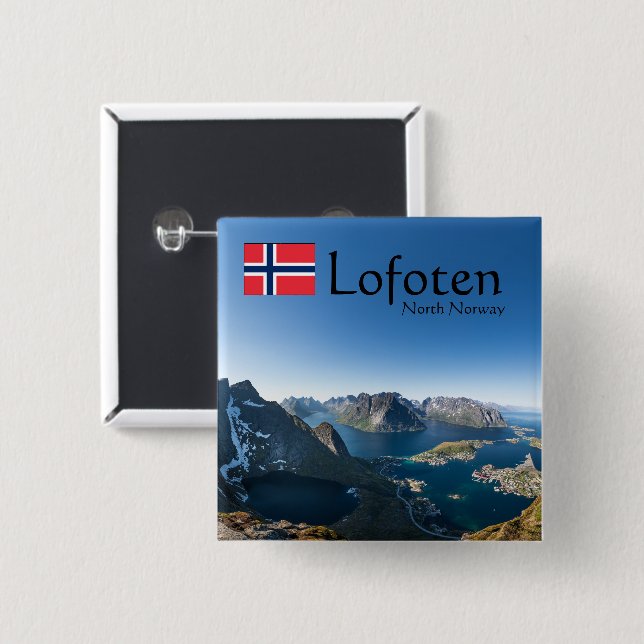 Lofoten Norwegen Button (Vorne & Hinten)