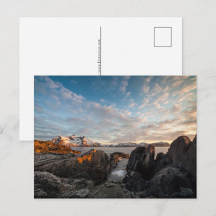 Lofoten Norwegen Feiertagspostkarte