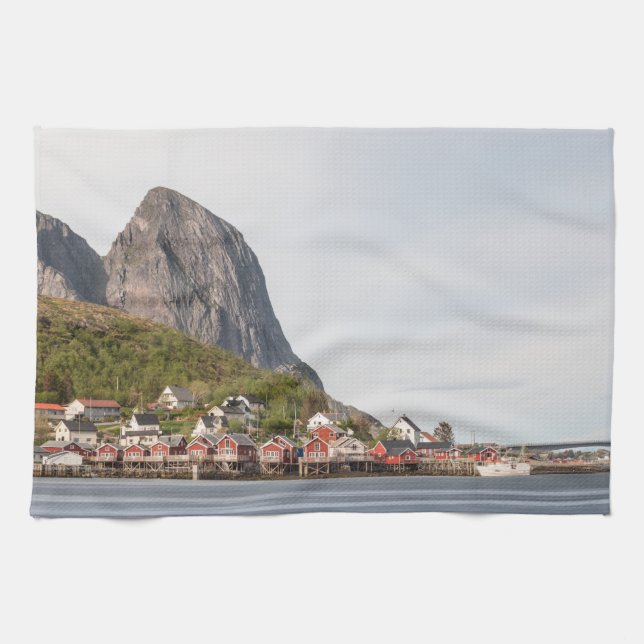 Lofoten Norwegen Geschirrtuch (Horizontal)