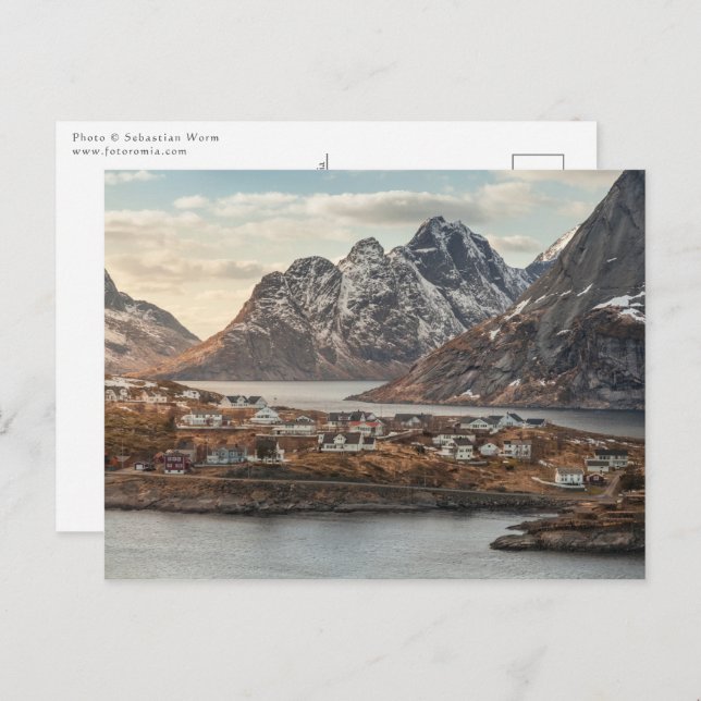 Lofoten Norwegen Landschaft Postkarte (Vorne/Hinten)