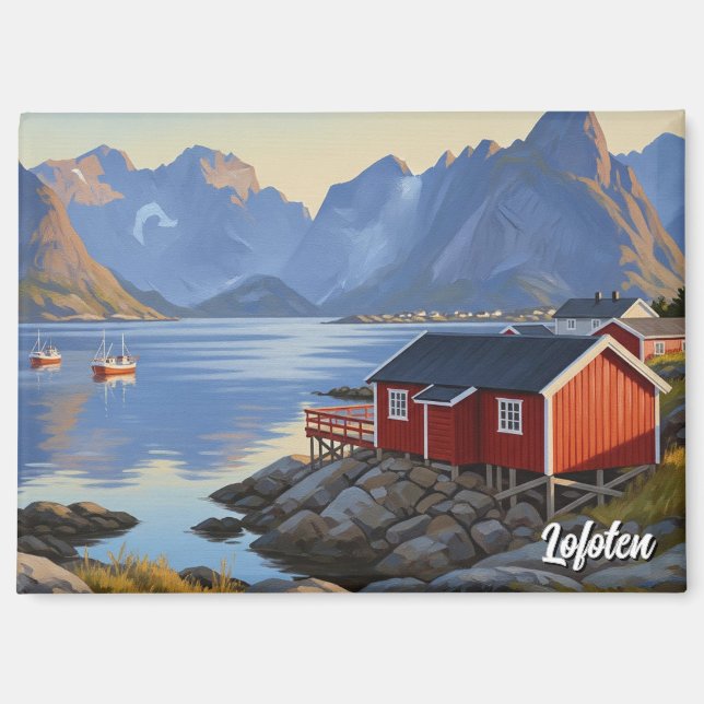 Lofoten Norwegen Reise Magnet (Vorderseite)