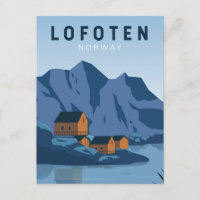 Lofoten Norwegen Reisen Vintag Art