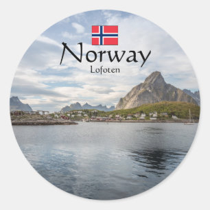 Lofoten Norwegen Runder Aufkleber