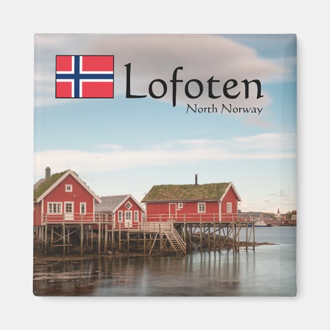 Lofoten Norwegen Souvenir Magnet (Vorne)