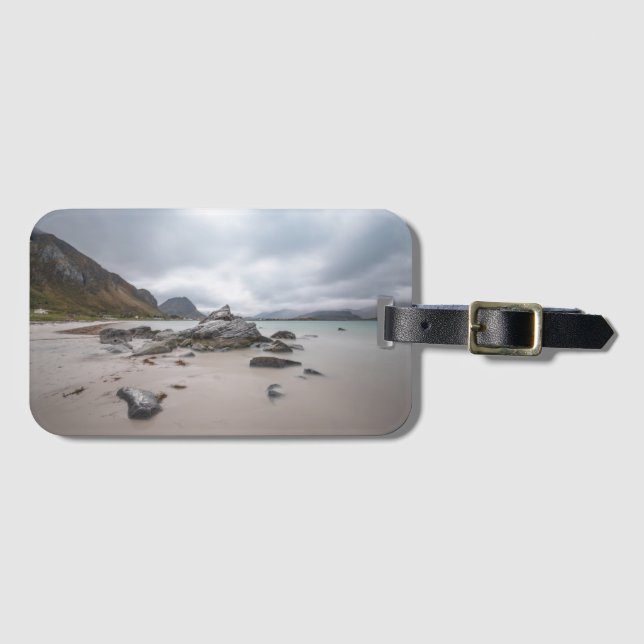 Lofoten Ramberg Beach Gepäckanhänger (Vorderseite (Horizontal))