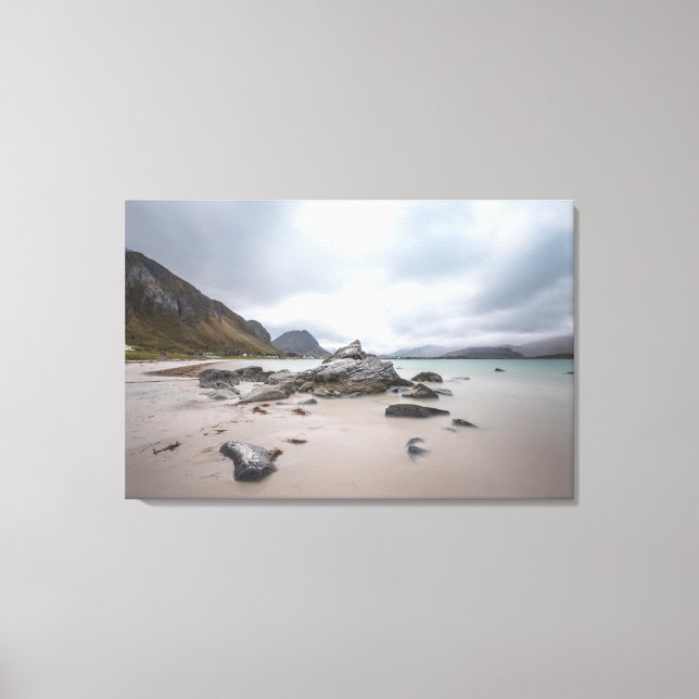 Lofoten Ramberg Beach Leinwanddruck (Vorderseite)