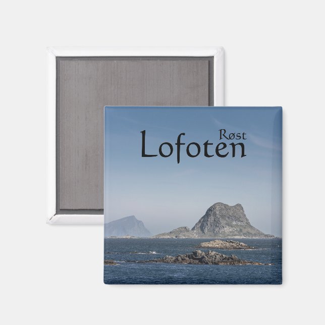 Lofoten Rost Magnet (Vorderseite/Rückseite)