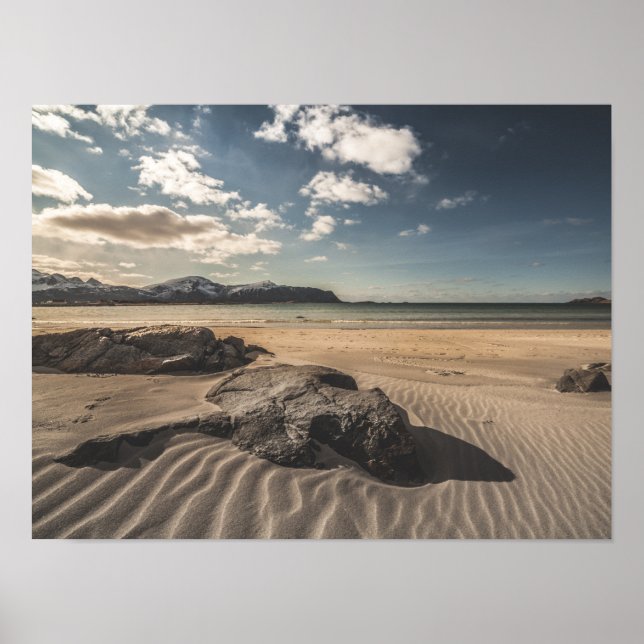 Lofoten Sand Beach Poster (Vorne)