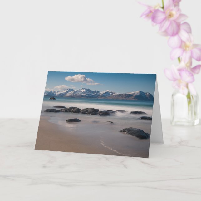 Lofoten Vikten Beach Karte (Orchidee)