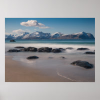 Lofoten Vikten Beach Landschaftsbild Foto