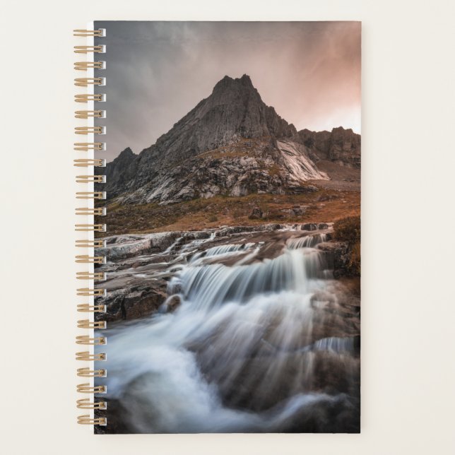 Lofoten Wasserfall Landschaftliches Foto Planer (Vorderseite)