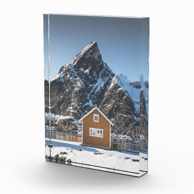Lofoten Yellow Cabin Fotoblock (Rechts)