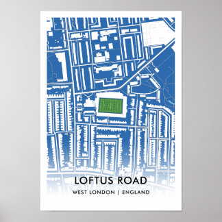 Loftus Road Poster - Zuhause von Queens Park Range