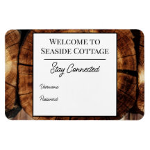 Log Cabin Airbnb Urlaub Miete Wifi Magnet