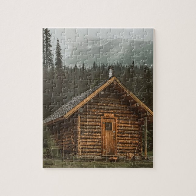 LOG CABIN HOUSE JIGSAW PUZZLE (Vertikal)