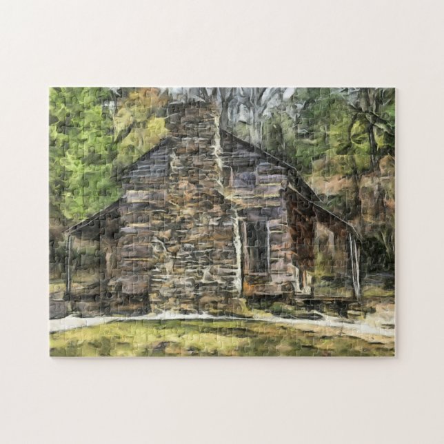 LOG CABIN MALERIE JIGSAW PUZZLE (Horizontal)