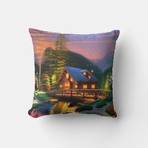 Log Cabin Vibes Kissen