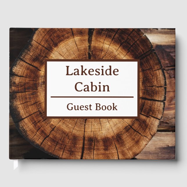 Log Cabin Woodys Airbnb Ferienvermietung Gästebuch (Vorderseite)