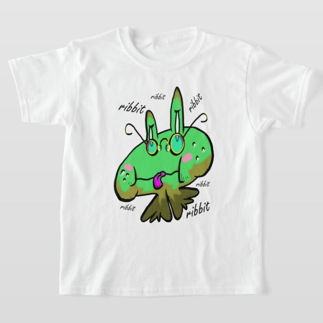 Log Frosch Ribbit 3 k T-Shirt (Ablage )