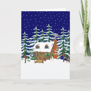 Log Kabine Weihnachten