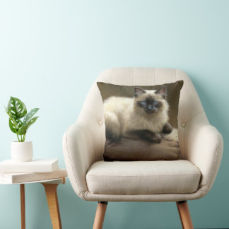 Log Lounger Siamese Kitten Kissen