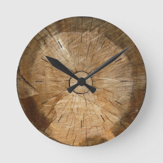 LOG WOOD | Naturbaumschnitt Runde Wanduhr